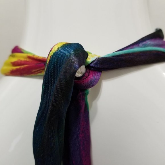 BCX top Small multicolor sleeveless halter colorful smocked bottom Y2K - Picture 9 of 11